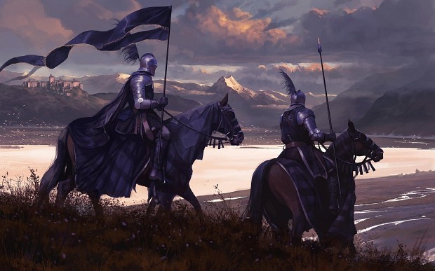 Knights riding