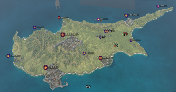 The campaign map of Cyprus(WIP)