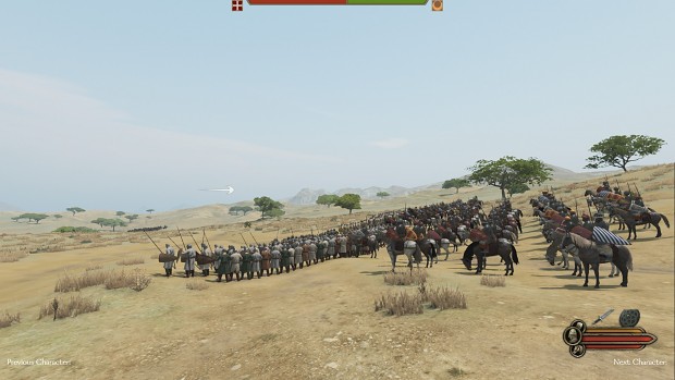 Crusaders pre battle formation