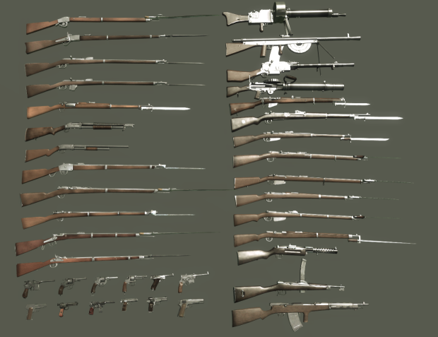 Weapon models added in v0.7