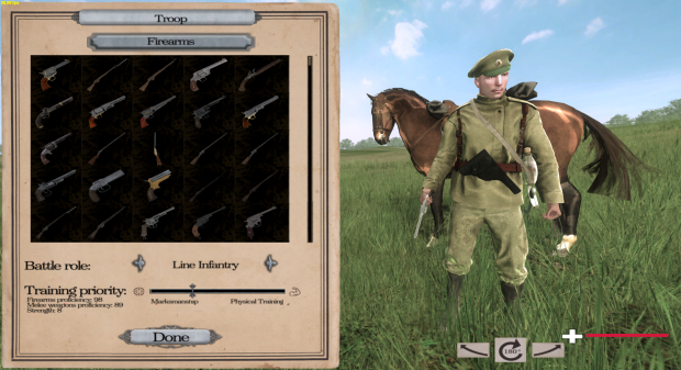 New custom troops item & skill selection menu