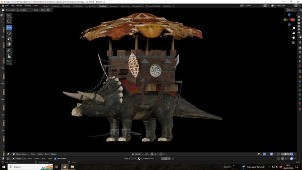 Triceratops Mount for the Warriors of Chult - Republic of Amn faction.