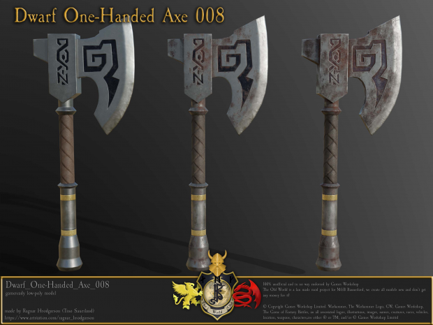 Dwarf One Handed Axe 008