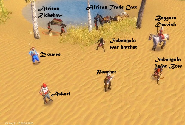 African Maps Mercenaries and Features