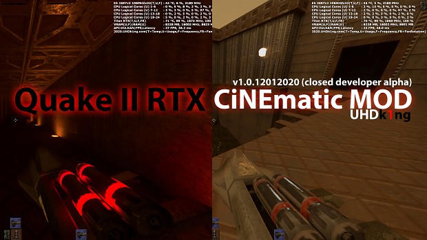 Quake II RTX CiNEmatic Mod 1.0.12012020 (closed alpha) Rocket Launcher demo