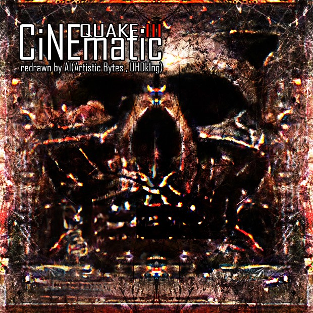 meaty skull demonstration of texture for CiNEmatic mod for Quake3