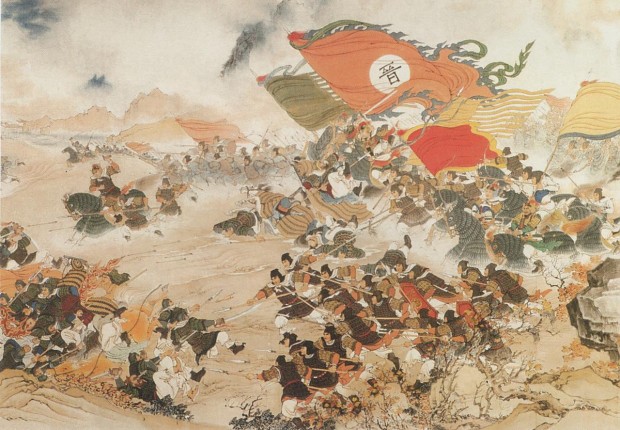 War painting for the battle of Fei River