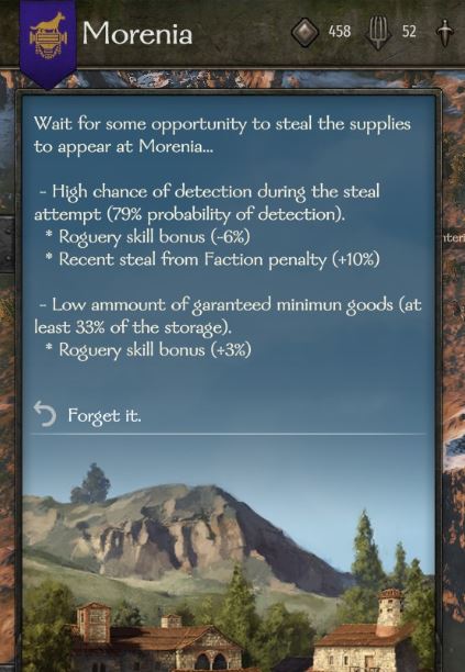 Settlement menu screenshot