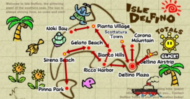 NEW Isle Delfino map