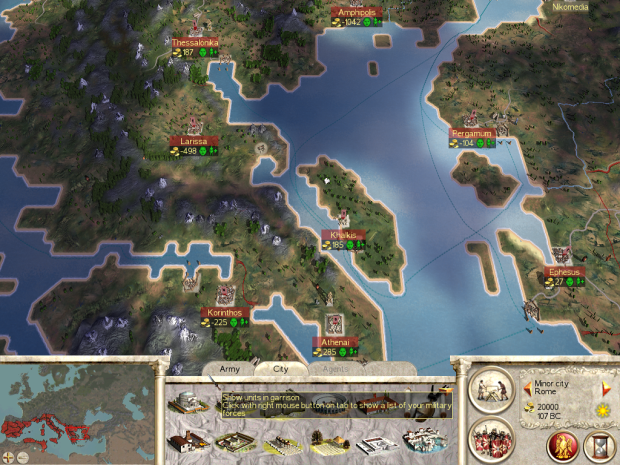 Greece, Asia Minor - Campaign Map
