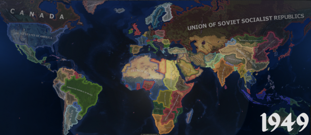 1949 Map image - Rise of Nations: 1900-2060 mod for Hearts of Iron IV