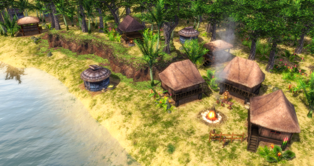 south pacific village