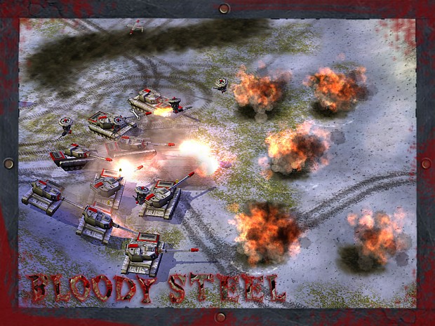 CNC GENERALS Bloody Steel - Normal Tank Projectile Explosion