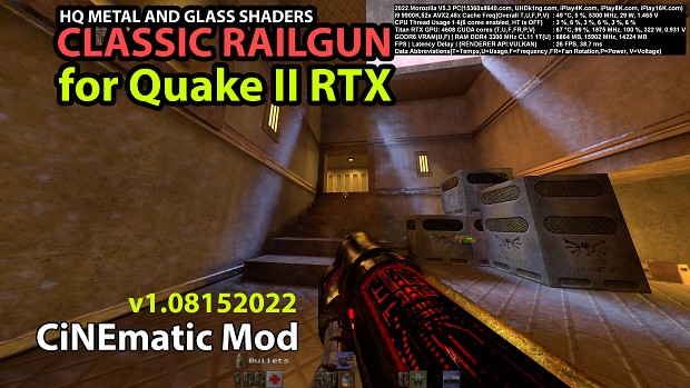 Quake2 RTX railgun CiNEmatic Mod v1.08152022