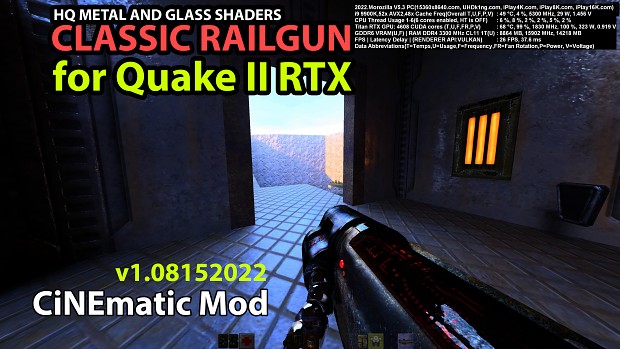 Quake2 RTX railgun CiNEmatic Mod v1.08152022