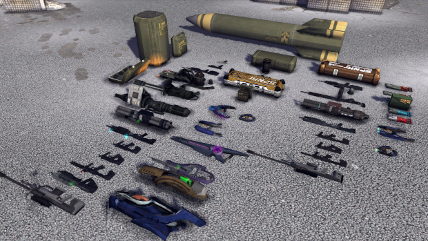 Weapons currently available