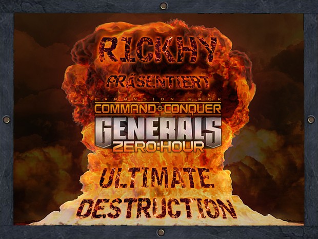 Command and Conquer Generals Zero Hour - Ultimate Destruction Banner