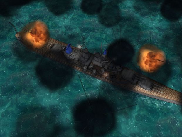 USS Jersey Firing Flak