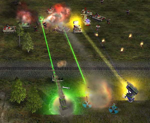 Laser general assault