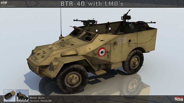 BTR-40 with LMG's