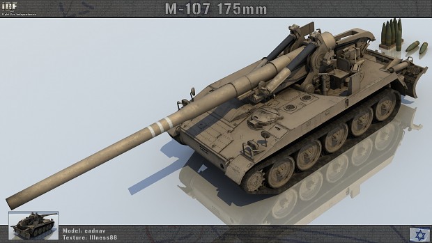 New Artillery! 175mm M107 SP!