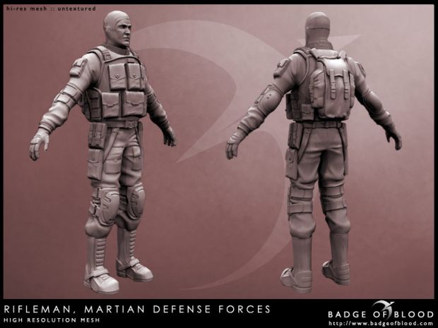 [CHARACTER RENDER] High Res MDF Soldier Mesh