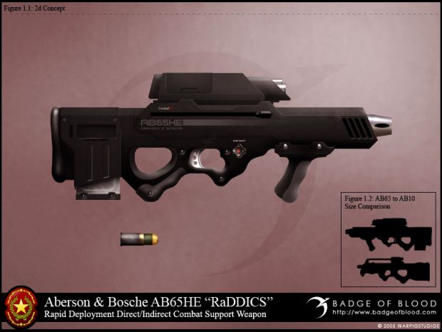 Aberson & Bosche AB65HE MkI RaDDICS Weapon