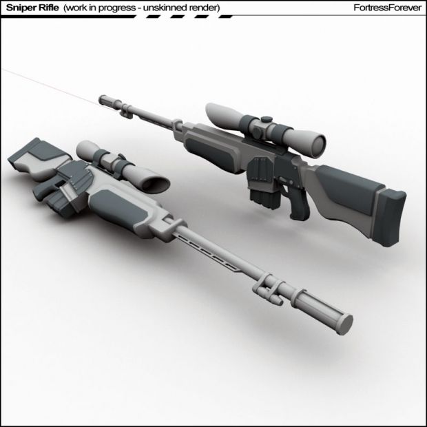 Sniper Rifle: Render