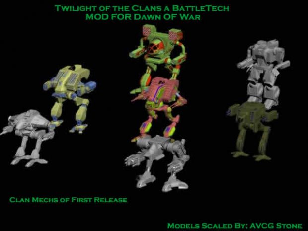 Clan Mechs of the First Release image - Twilight Of The Clans a