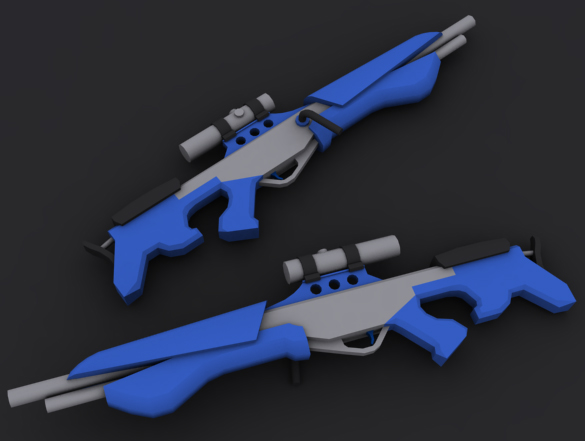 Render of  the rifle
