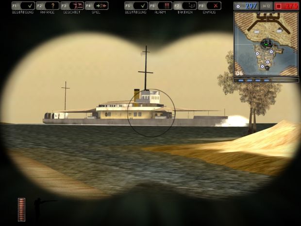 In-Game Screenshot: Gunboat sighted!