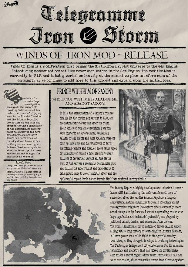 Winds Of Iron News Issue #01