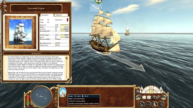 Carronade Frigate2 image - WM56 ETW 1700S MOD for Empire: Total War - ModDB