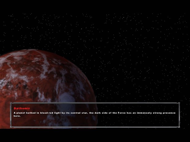 Dathomir: 1 of the 141 planets featured in my upcoming "choose your own" GC mod