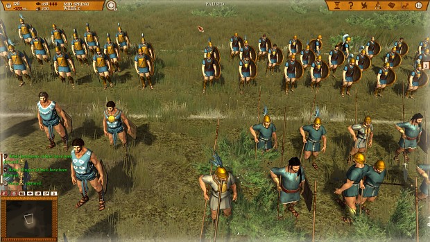 Iberian infantry with custom graphics