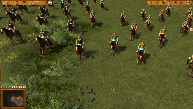 Iberian cavalry with custom graphics