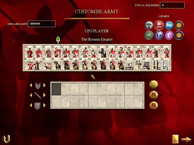 Roman unit roster