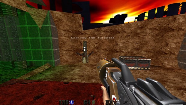 Turrets Coming From The Air Image - Quake 4 In Quake 2 Mod For Quake 2 