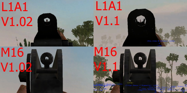 Revised Sights for M16 and L1A1