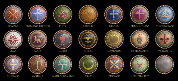 2D art faction symbols
