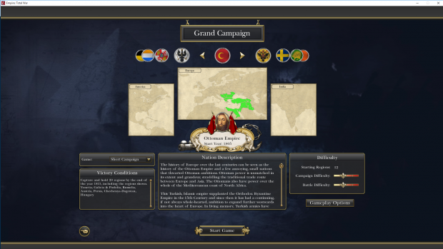 empire total war factions