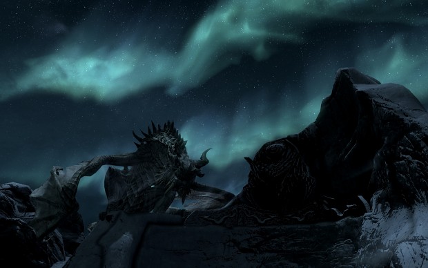 Paarthurnax at Night 5