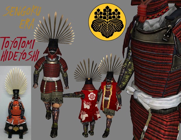 Toyotomi Hideyoshi Armor with Kabuto and Jinbaori