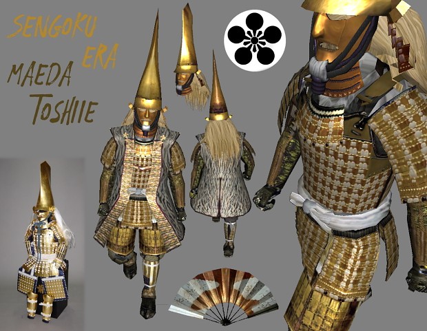 Maeda Toshiie Armor with Kabuto and Jinbaori