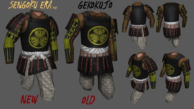 New armor model based on Gekokujo textures