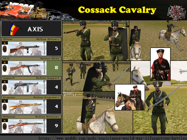 WWII Cossack Cavalry (For Axis Force)