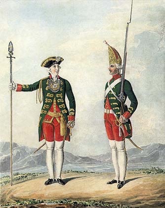 The Preobrazhensky Life-Guard Regiment in XVIII century