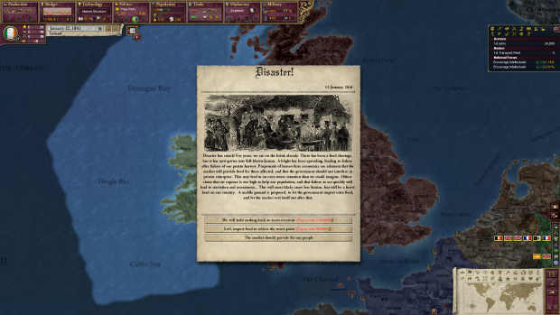Irish Famine Reworked (first event of the chain)