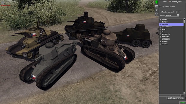 Czech vehicles - tanks and armored car
