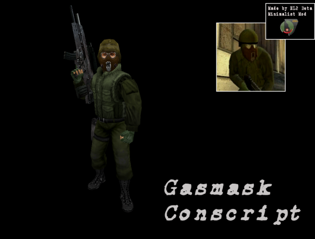 Gas Mask Conscript (Credits to MinimalistMod) image - Half-Life 2 ...